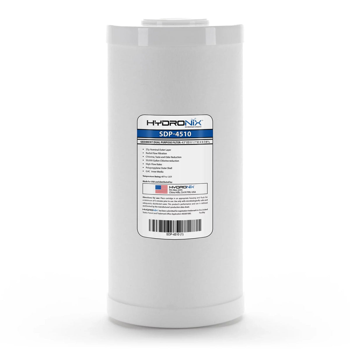 2 Pack - Hydronix SDP-4510 Purpose Radial Flow Cartridge 4.5" x 10"