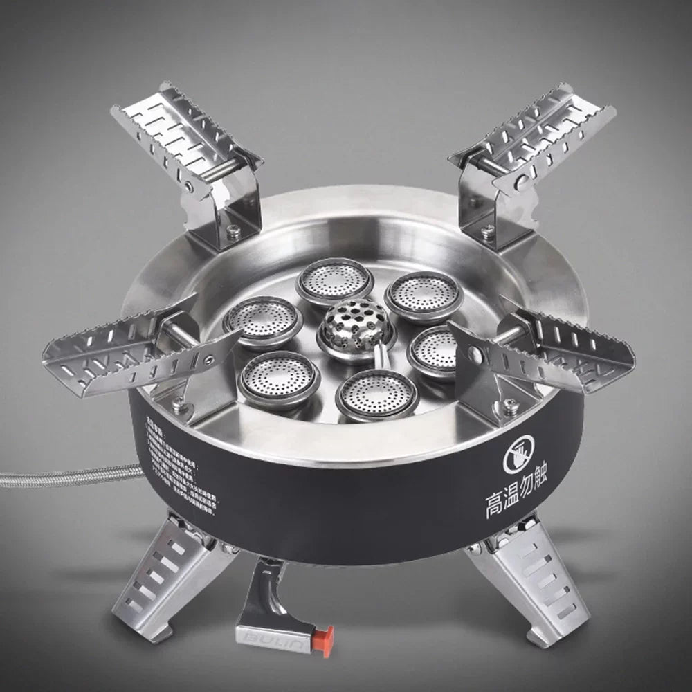 BULIN 18000W High-power Camping Stove with Piezo Ignition Windproof Processor Gas Stove Foldable Backpacking Stove For Fishing Hiking Traveling