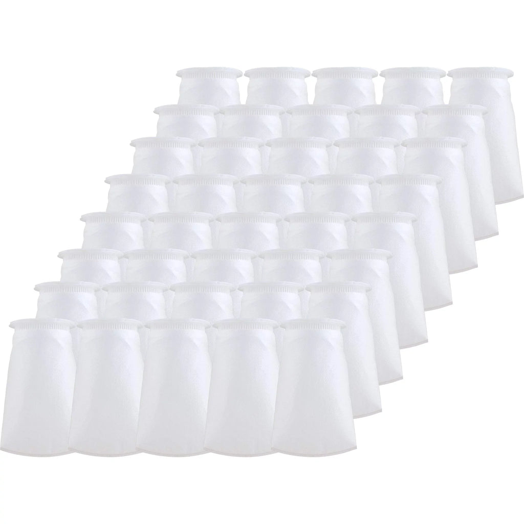 SpiroPure SP-BP-410-25 25 Micron #3 (10”) Glazed Polypropylene Felt Liquid Bag Filter BP-410-25 155389-03 (Case of 40)