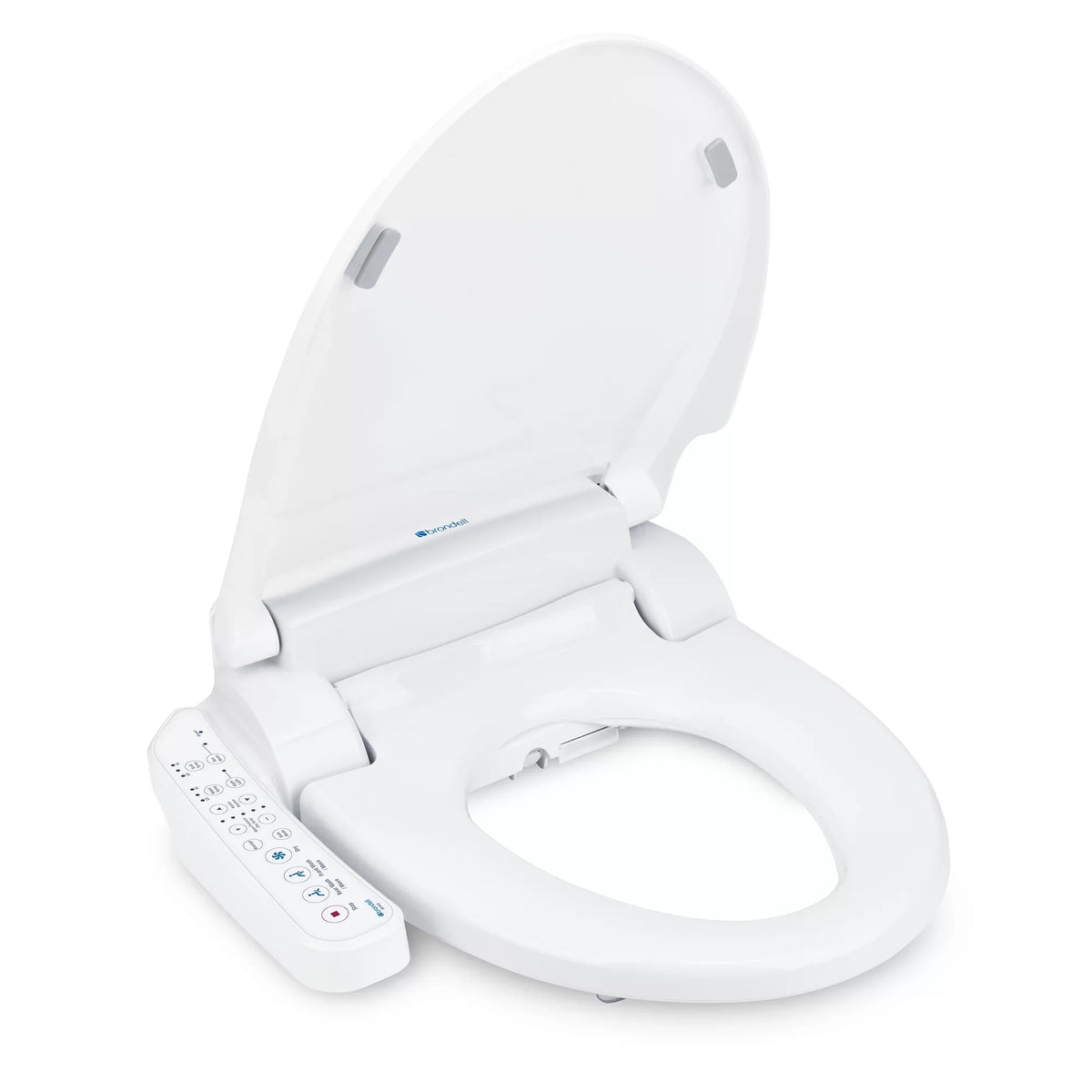 Brondell Swash SE400 Bidet Seat with Sidearm, Dryer and Stainless Steel Nozzle, Round White
