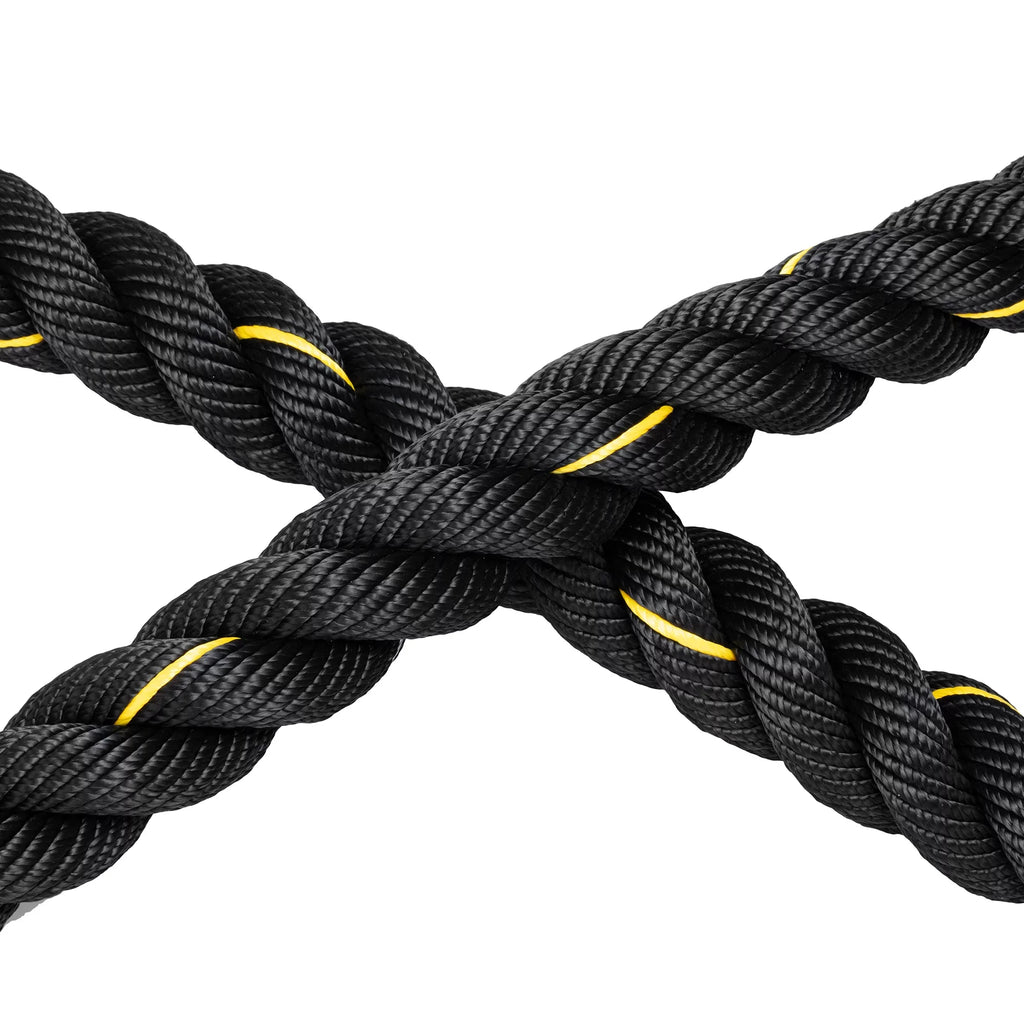 1.5" Training Rope Battle Rope Workout Training Undulation Rope, 50ft Length Fitness Battle Rope Heavy Duty Gym Fitness Workout Combat Battle Ropes for Strength Power Training, 15M