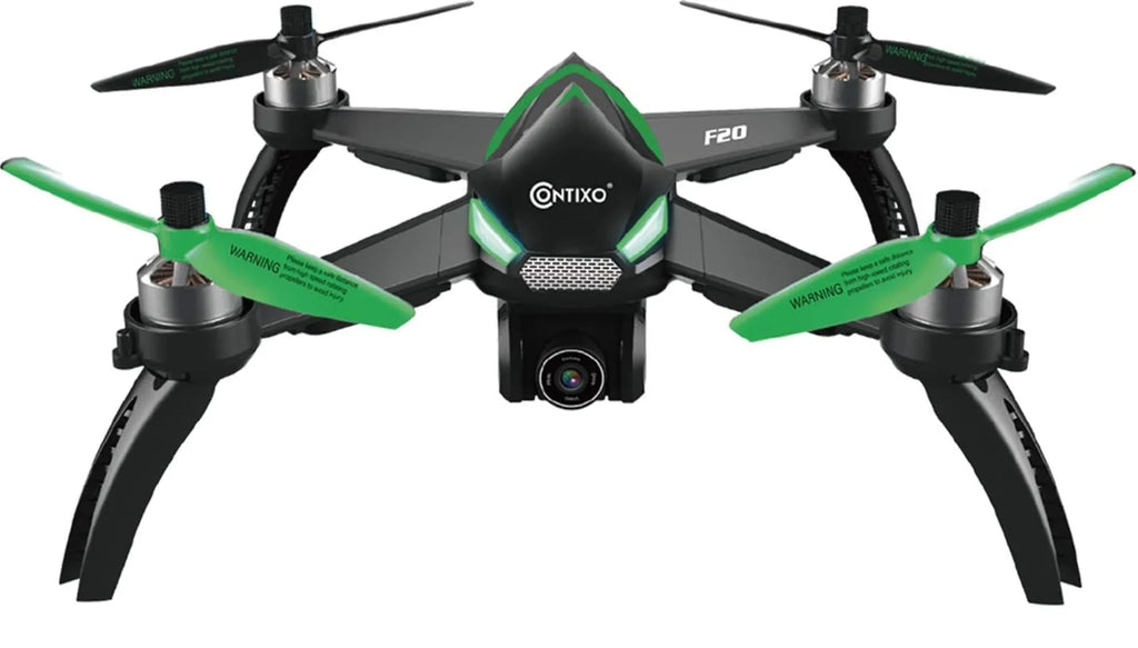 Open Box Contixo F20 RC Remote App Controlled Quadcopter Drone - BLACK/GREEN