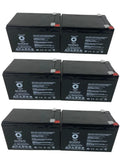 SPS Brand 12V 12Ah Replacement Power Unit (SG12120T2) for Pride TRAVELPro 3-Wheel Travel Pro Portable Scooter (6 Pack)