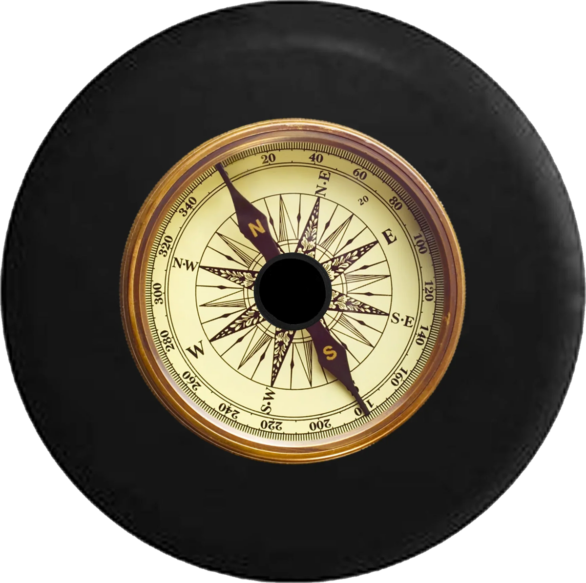 2018 2019 Wrangler JL Backup Camera Sea Marine Ships Compass Naturical Adventure Ahead Spare Tire Cover for Jeep RV 33 Inch