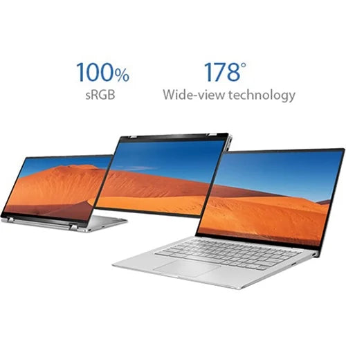 ASUS Chromebook Flip C434 2-In-1 , 14" Full HD Display 4-Way NanoEdge, Heart M3-8100Y Processor, 4GB Memory 64GB eMMC Storage, All-Metal Body, Backlit KB, Chrome OS, Silver - (Open Box)