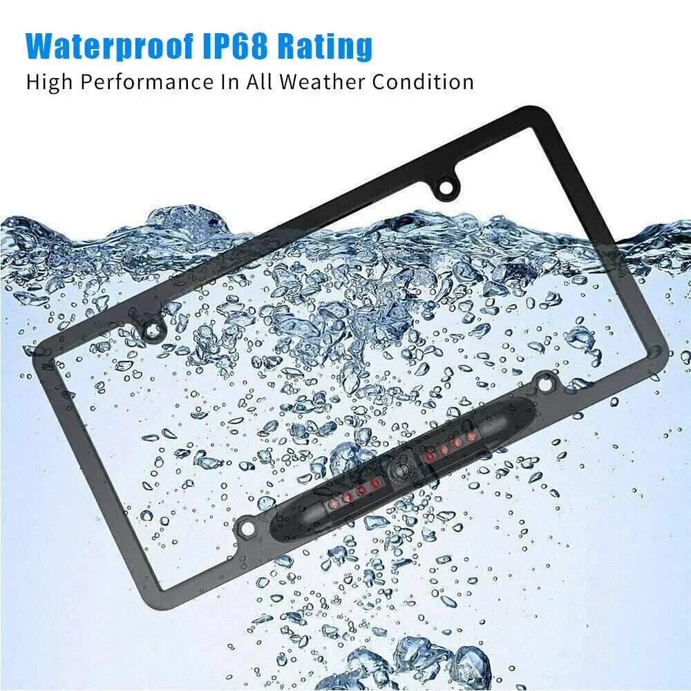 Night Vision License Plate Memory Camera - Reverse Parking Aid