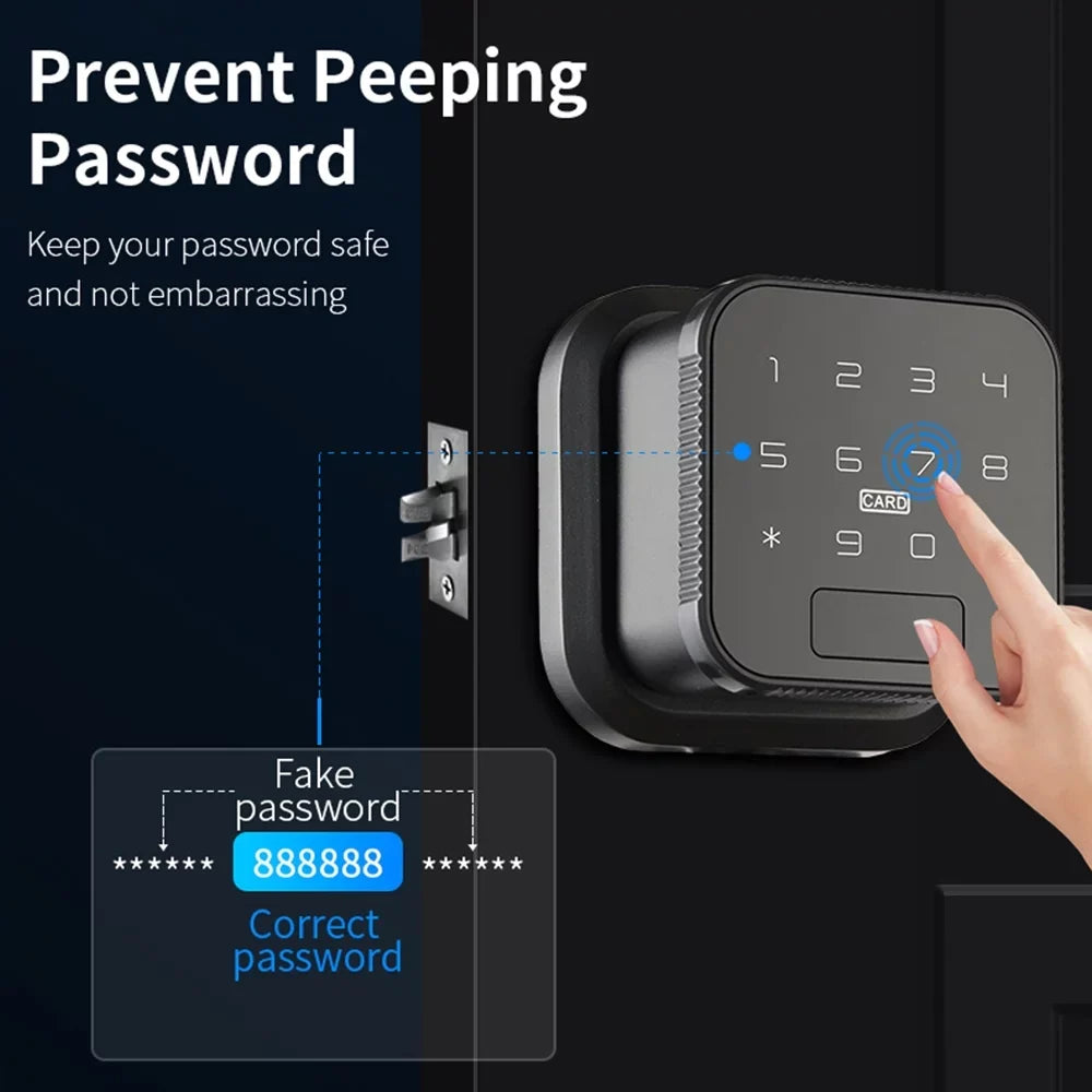GoolRC ligent Door Lock with Fingerprint Keypad & Handle, Smart Lock Compatible with DADA, Enhanced Home