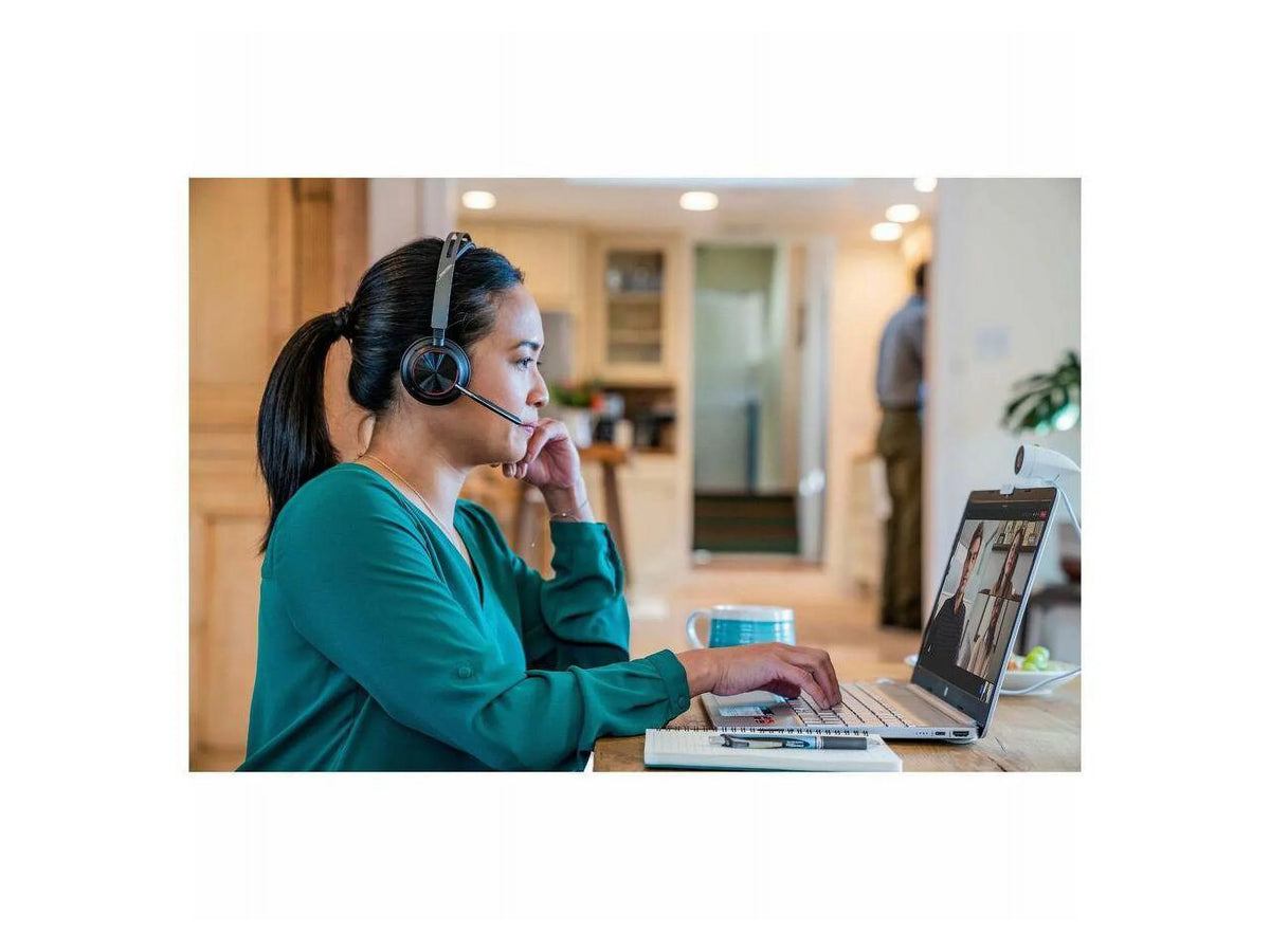 Poly Voyager Focus 2 Headset - Microsoft Teams Certification - Stereo - USB Type A - Wireless - Bluetooth - 20 Hz - 20 kHz - Over-the-head, On-ear - Binaural - Ear-cup - Noise Cancelling, MEMS Tech...