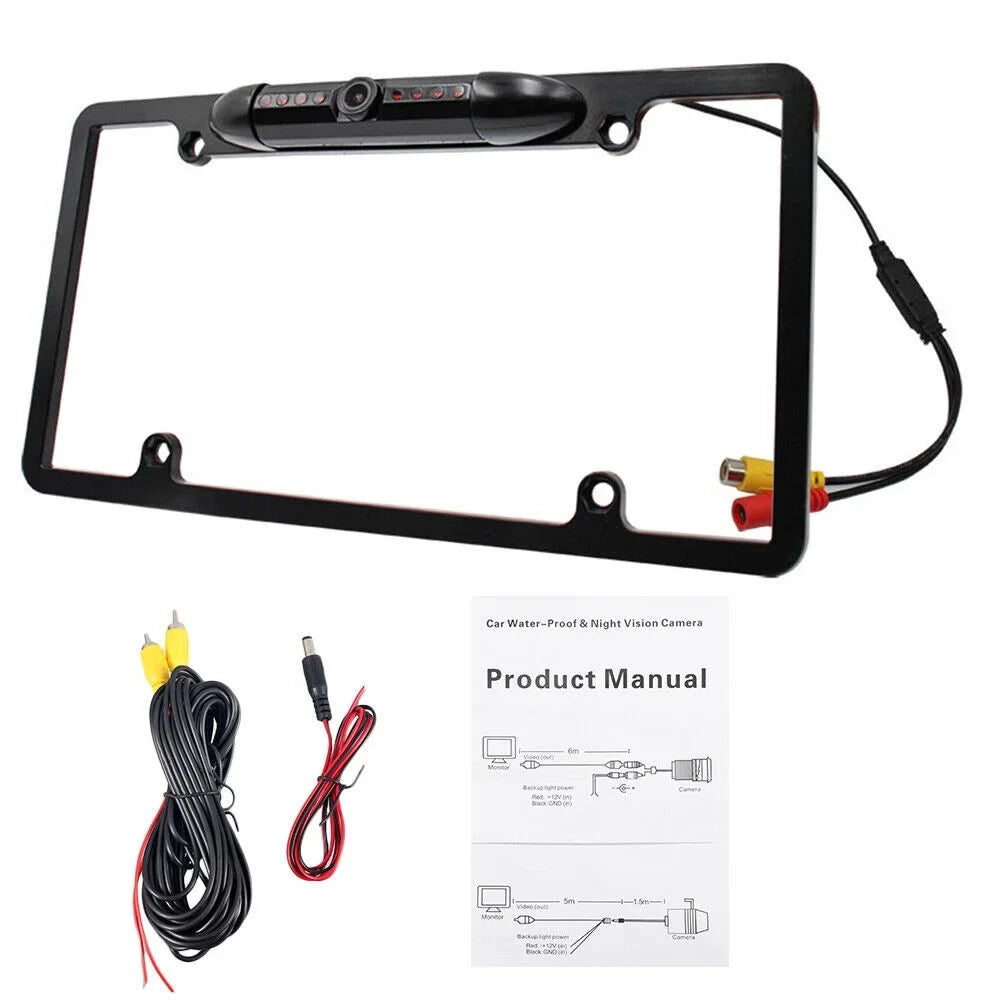 Night Vision License Plate Memory Camera - Reverse Parking Aid