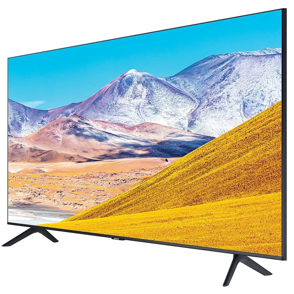 Samsung 65-inch UN65TU8000 4K Ultra HD Smart LED TV (2020 Model) Crystal Processing 4K Bundle with TaskRabbit Installation Services + Deco Gear Wall Mount + HDMI Cables + Surge Adapter