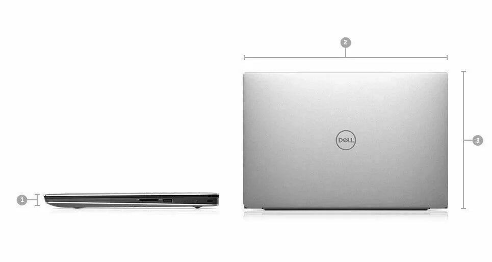 Open Box DELL XPS 15 7590 UHD I7 16 512GB Solid State Drive GTX 1650 XPS7590-7992SLV-PUS - SILVER