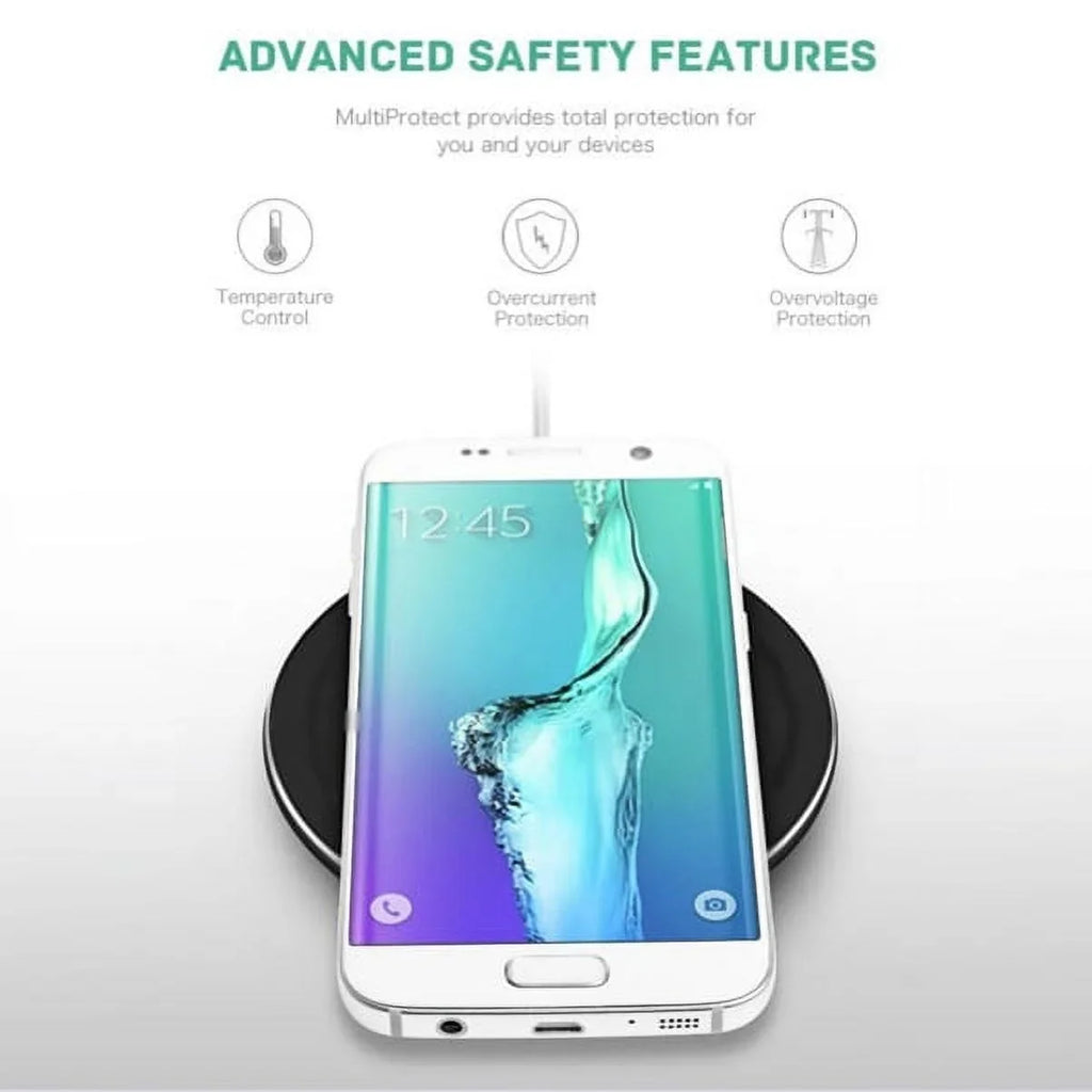 10W Wireless Charger Ultra Slim Fast Charging Pad Compatible With LG V40 ThinQ, Google Nexus 5 4, G4 G3 G2 - Motorola Google Nexus 6, Droid Turbo Mini MAXX - Nokia Lumia 930 920 1520 1020, 8