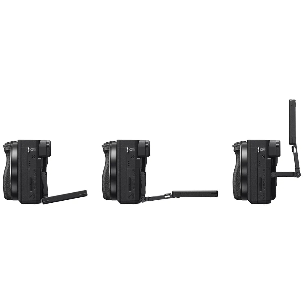 Sony a6400 4K Mirrorless Camera ILCE-6400L/B (Black) with 16-50mm f/3.5-5.6 OSS Lens Kit + 0.43x Wide Angle and 2.2X Telephoto Lens Deco Gear Case Filter Set & Extra Cell Power Editing Bundle