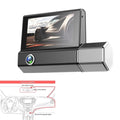 Car DVR Dash Cam Front And Inside And Rear Camera Video Recorder Lens