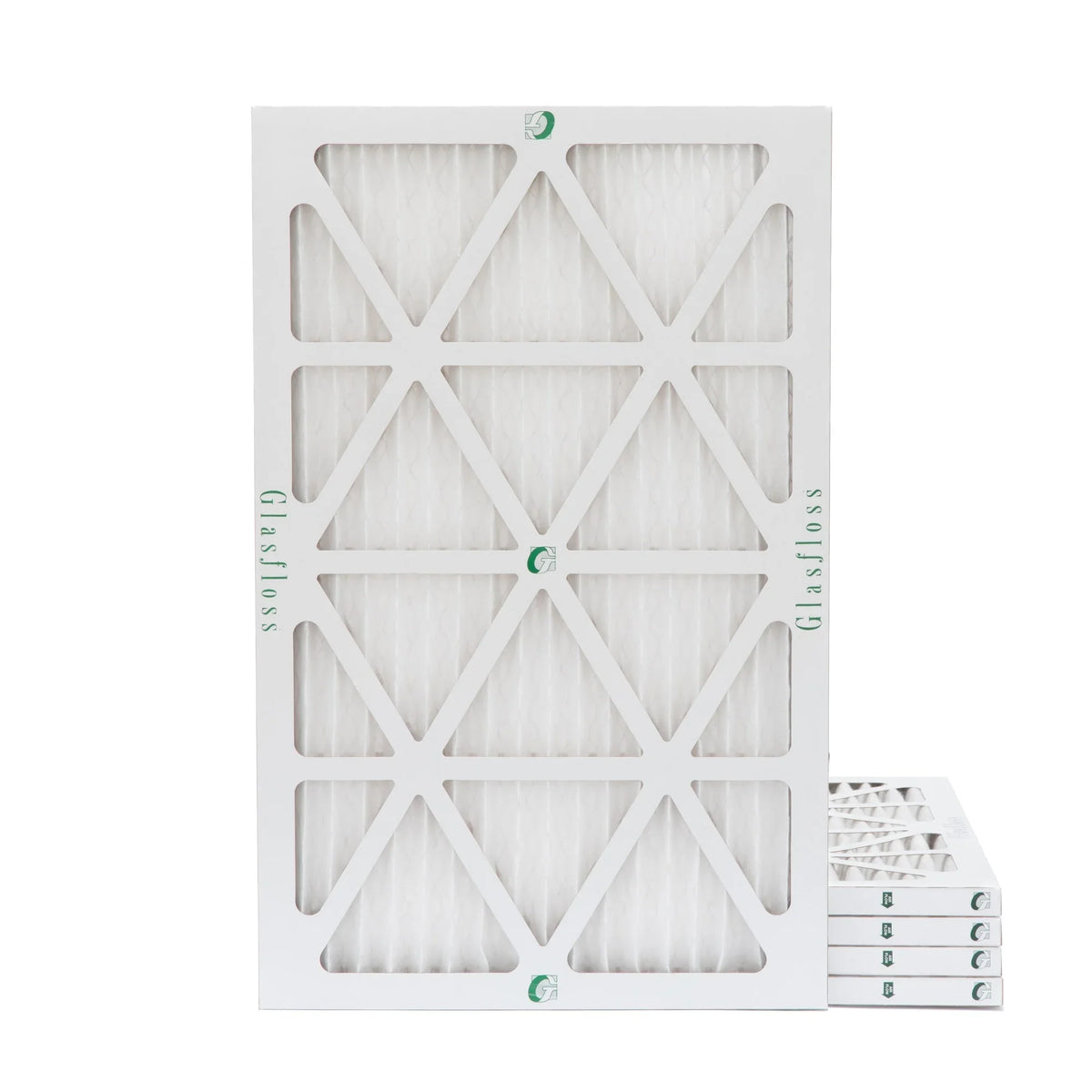 10x24x1 MERV 10 Pleated HVAC Air Filters by Glasfloss. ( Quantity 5 ) Exact Size: 9-1/2 x 23-1/2 x 7/8