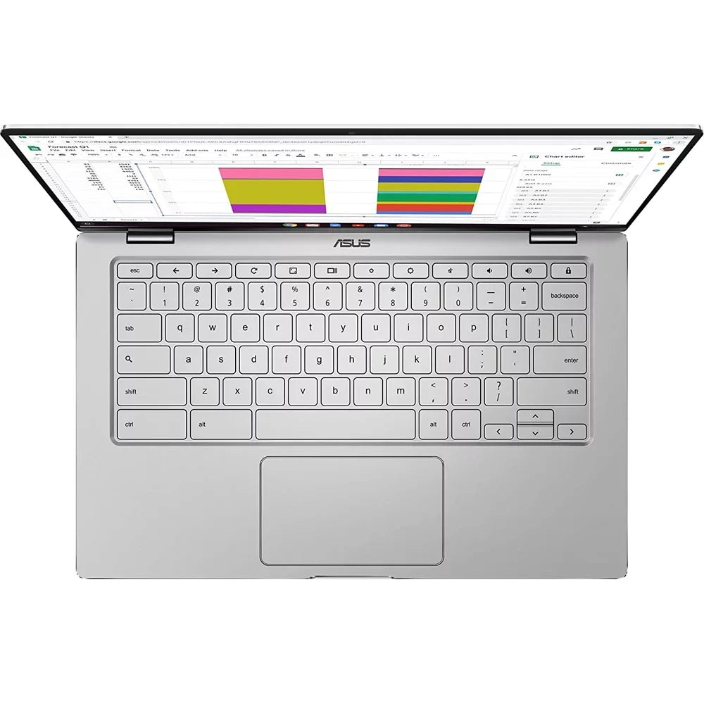 ASUS Chromebook Flip C434 2-In-1 , 14" Full HD Display 4-Way NanoEdge, Heart M3-8100Y Processor, 4GB Memory 64GB eMMC Storage, All-Metal Body, Backlit KB, Chrome OS, Silver - (Open Box)