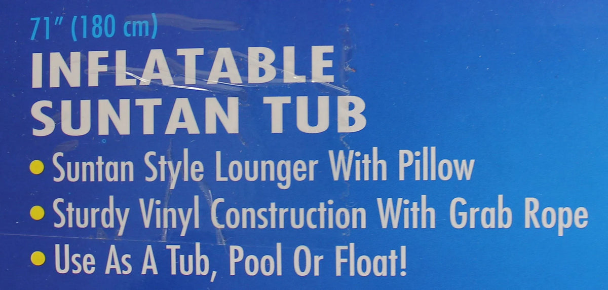 Swimline 9052 71" Pool Inflatable Suntan Tub Float Lounge (Open Box) (6 Pack)