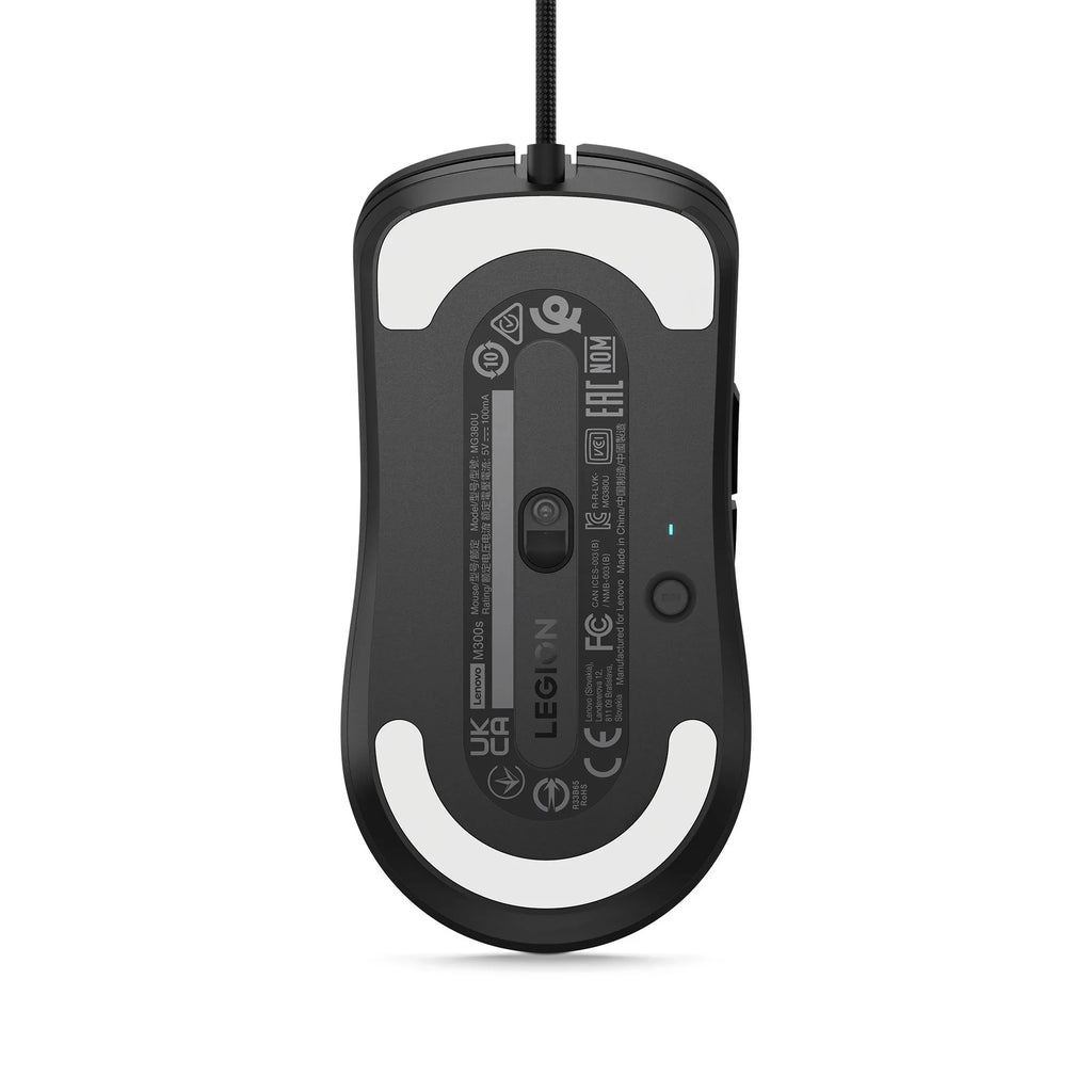 Lenovo Legion M300s RGB - Mouse - right and left-handed - optical - 6 buttons - wired - USB 2.0 - shadow black - retail - CRU