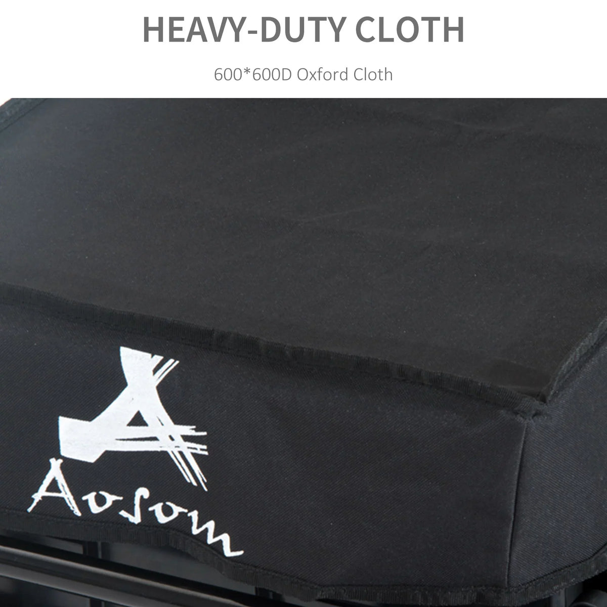 Aosom Double Wheel Internal Memory Enclosed Bicycle Cargo Trailer - Black