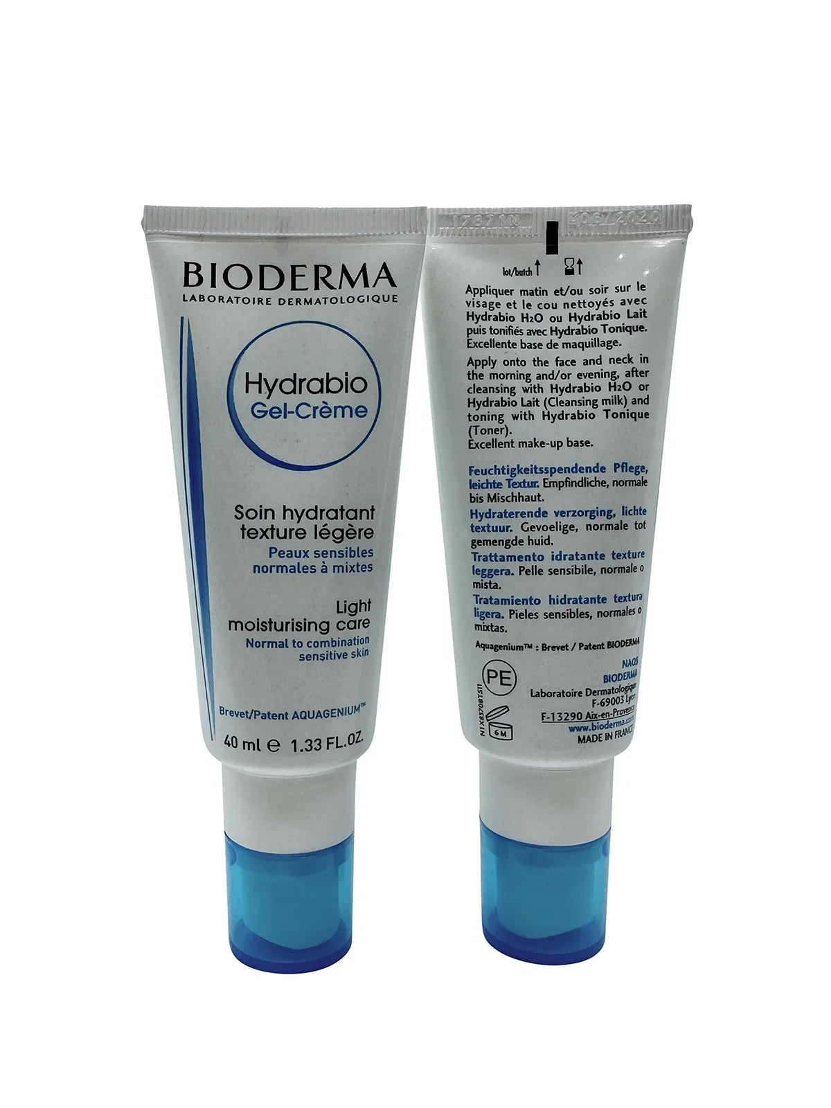 Bioderma Hydrablo Gel Cream Normal & Combination Sensitive Skin 1.33 oz DUO
