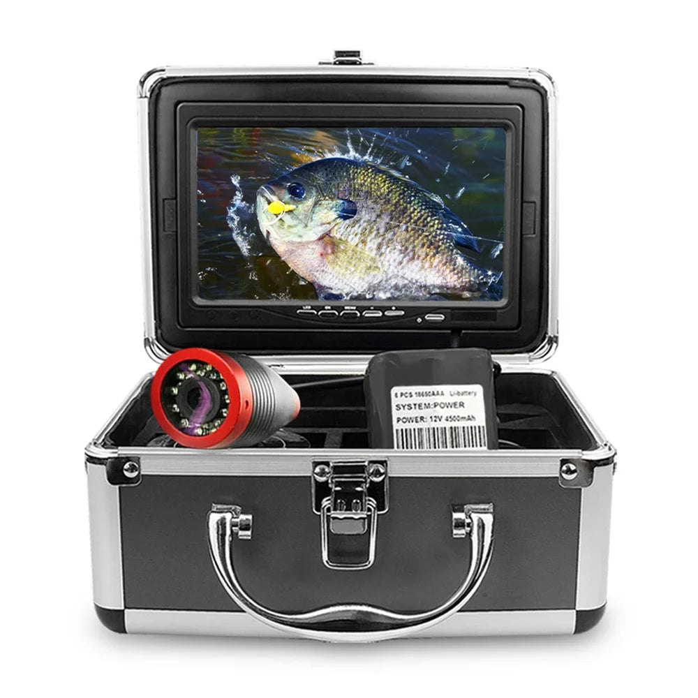 Erchang Underwater Fishing Camera Portable Fish Finder for Boat Kayak Lake Sea Fishing, 7 Inch Panel