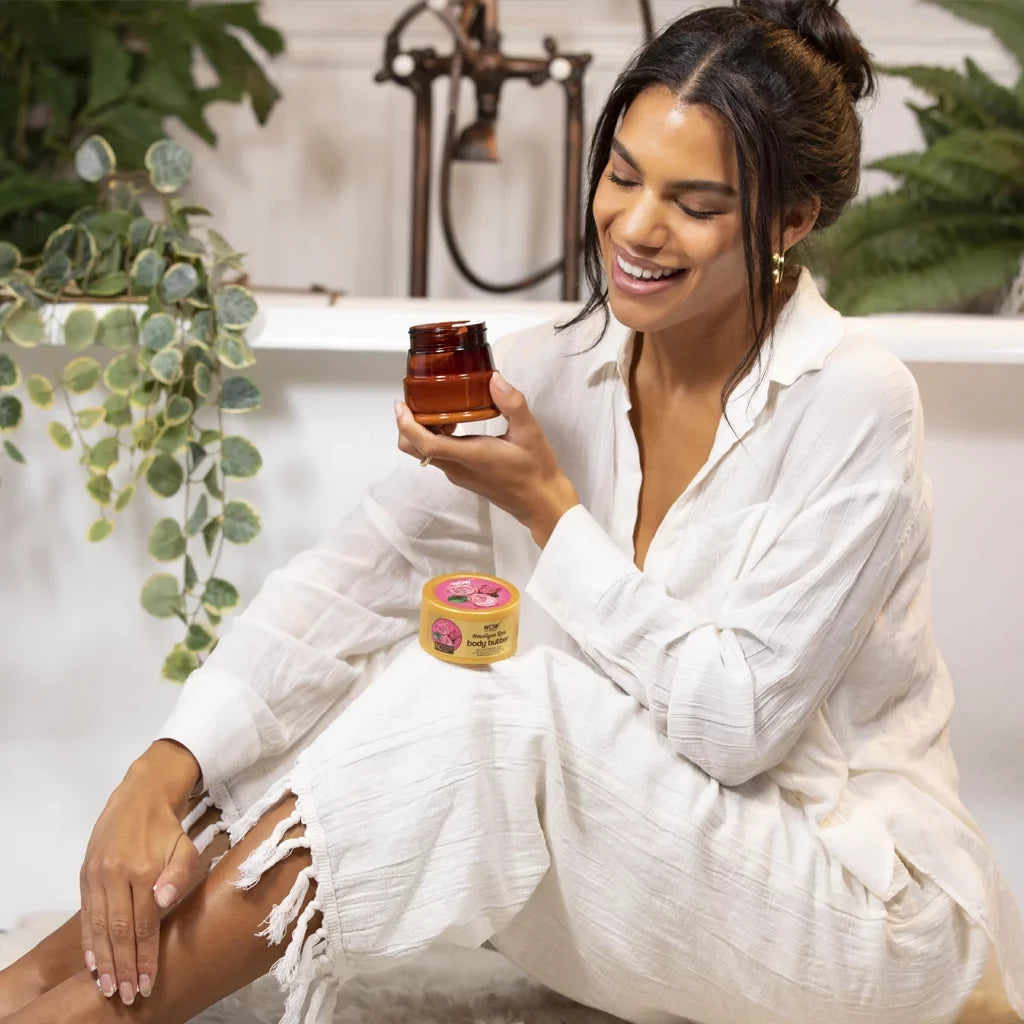 WOW Skin Science Body Butter Himalayan Rose - Moisturizer for Dry Skin, Rich Hydrating Cream with Natural Shea Butter Nourish & Relieve Dull Skin - Paraben & Sulfate Free - (200ml)