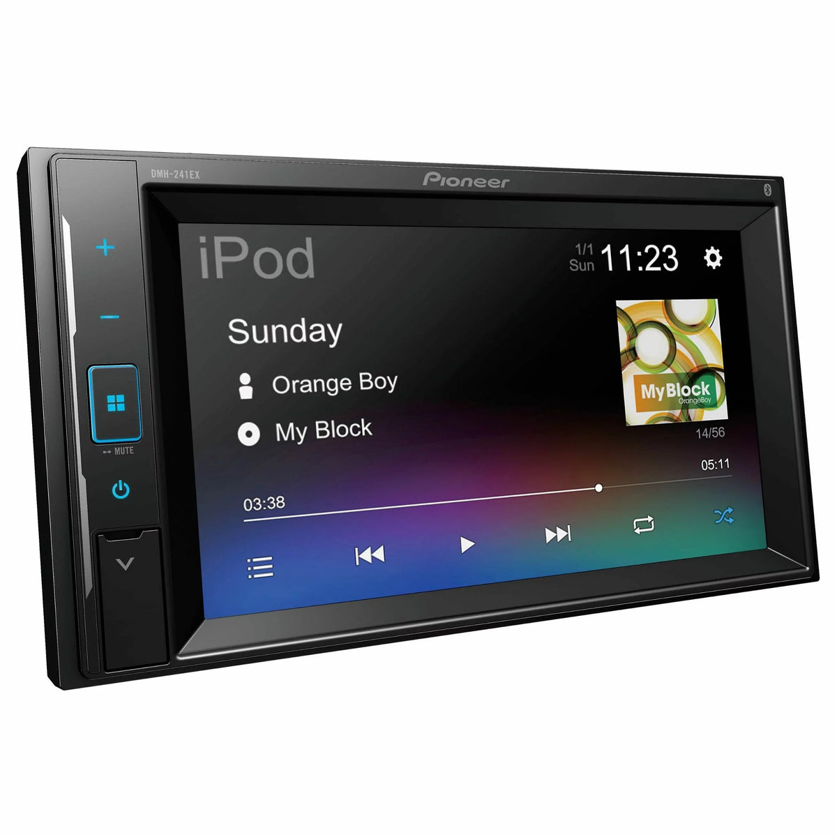 Pioneer DMH-241EX 6.2 inch Monitor Bluetooth Digital Media Receiver - Black