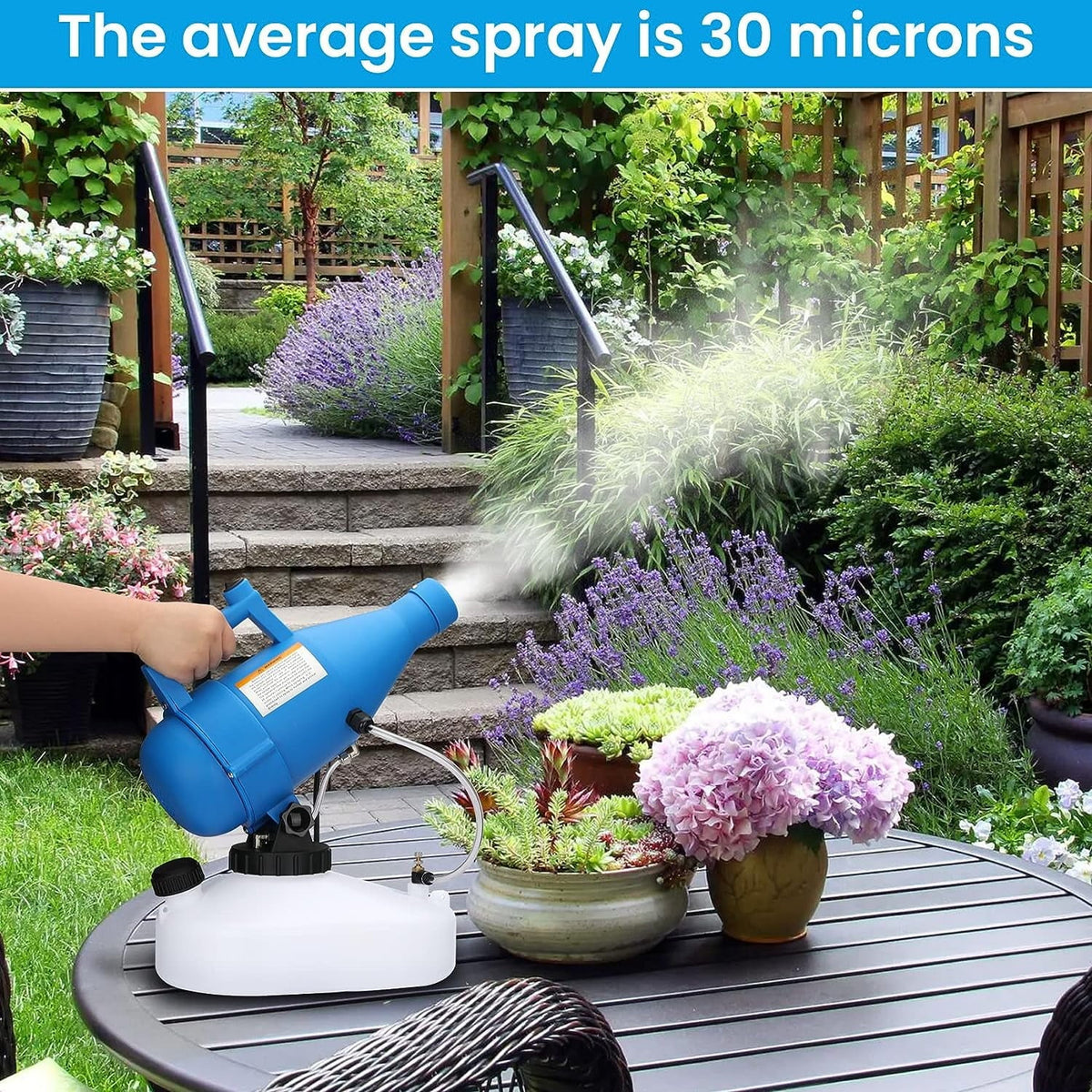 Smart Portable Micro ULV Fogger with 4.5 Liter (1.2 Gallon) Tank. Disinfectant Sprayer. 1 per Pack