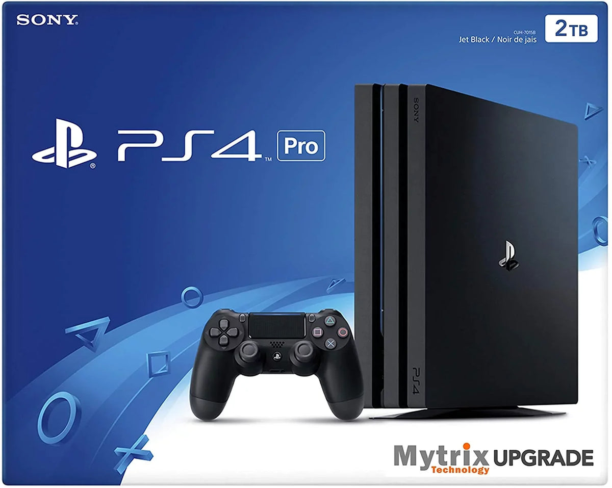 Mytrix Playstation 4 Pro 2TB Console with Shock 4 Wireless Controller Bundle, PS4 Pro Enhanced by Mytrix