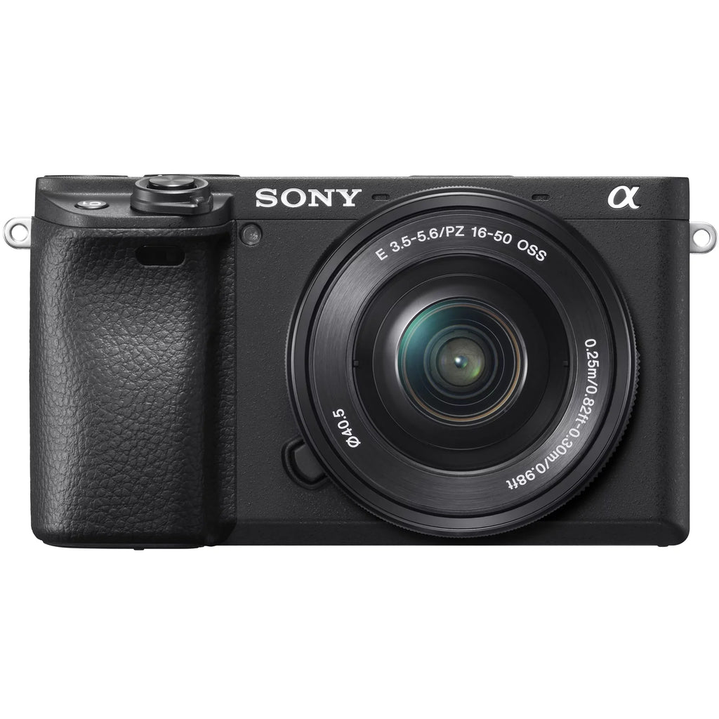 Sony a6400 4K Mirrorless Camera ILCE-6400L/B (Black) with 16-50mm f/3.5-5.6 OSS Lens Kit + 0.43x Wide Angle and 2.2X Telephoto Lens Deco Gear Case Filter Set & Extra Cell Power Editing Bundle