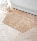 Home Weavers Waterford Collection 100% Cotton Tufted Bath Rug, Extra Soft and Absorbent Bath Rugs, Non-Slip Bath Carpet, Machine Wash Dry, Bath Mats for Bathroom Floor, 21" x 34" Rectangle, Linen Rug