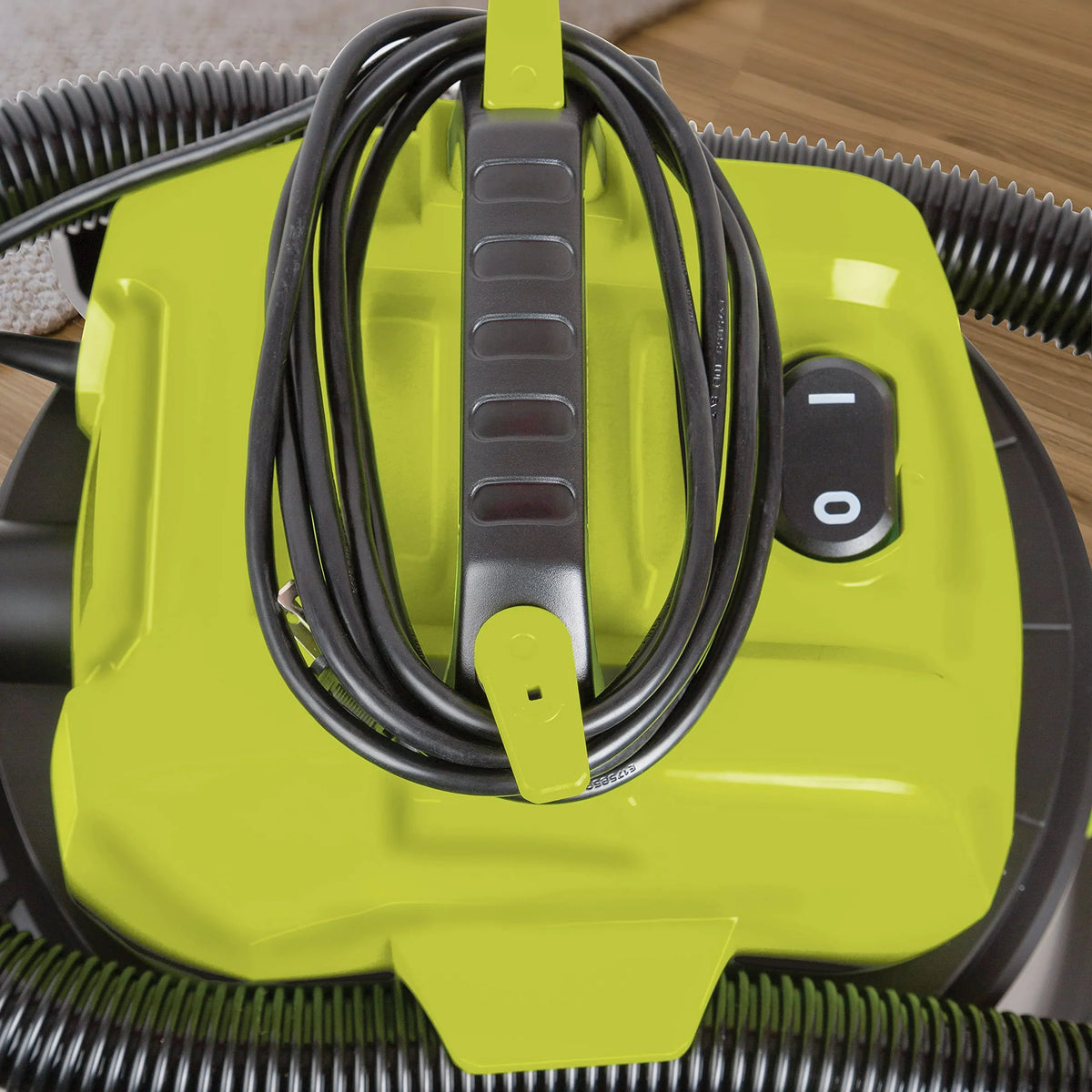 Restored Sun Joe SWD8000 8-Gallon 1200-Watt 6.5 Peak HP Wet/Dry Shop Vacuum, HEPA Filtration, Wheeled w/Cleaning Attachments, Black/Green (Refurbished)