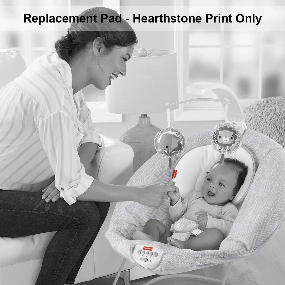Replacement Part for Fisher-Price See & Soothe Deluxe Bouncer for Babies - HBD24 ~ Replacement Cover / Pad / Cushion ~ Hearthstone Print