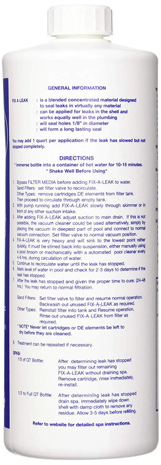 Marlig Fix-A-Leak Pool and Spa Leak Sealer - 32 oz
