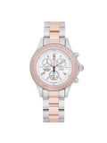 Michele Jetway 40mm Steel 0.50cttw Diamond Quartz Ladies Watch MWW17A000017