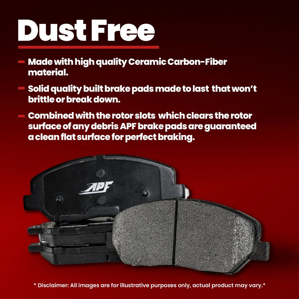 Front Memory Carbon Fiber Brake Pads for 2003-2009 Ford Ranger