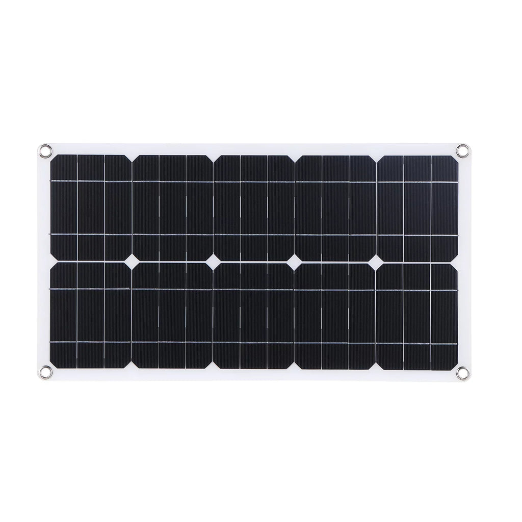 Dazzduo Solar Panel Kit,Car Display Kit Set 50W Solar Panel 30A Set USB/Type C 30A L-ED Display Resistance Car Boat C 9V/18V Solar Car 10/20/30/40/50A Solar 9V/18V Solar Panel Water Resistance Car