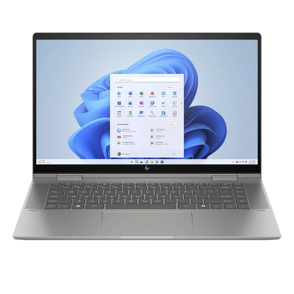 HP ENVY x360 15-FE1057NR 15.6" FHD Panel , Processor Ultra 7 155U, 16GB LPDDR5, 512GB Solid State Drive Windows 11 Home, Mineral silver, 9R1M2UA#ABA