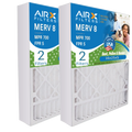 16x25x5 Air Filter MERV 8 Comparable to MPR 700 & FPR 5 Compatible with Field Controls # 46585900 Premium USA Made 16x25x5 Furnace Filter 2 Pack by AIRX FILTERS WICKED CLEAN AIR.