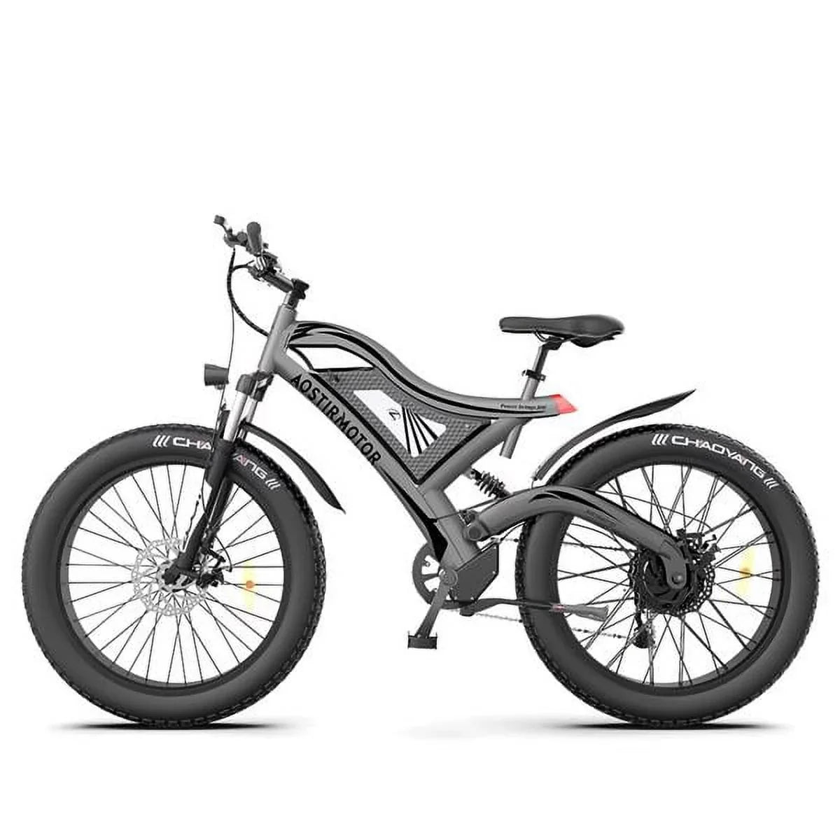 AOSTIRMOTOR Hot Fat Tire Adults Electric Bicycle 26 In. Electric Mountain Bike