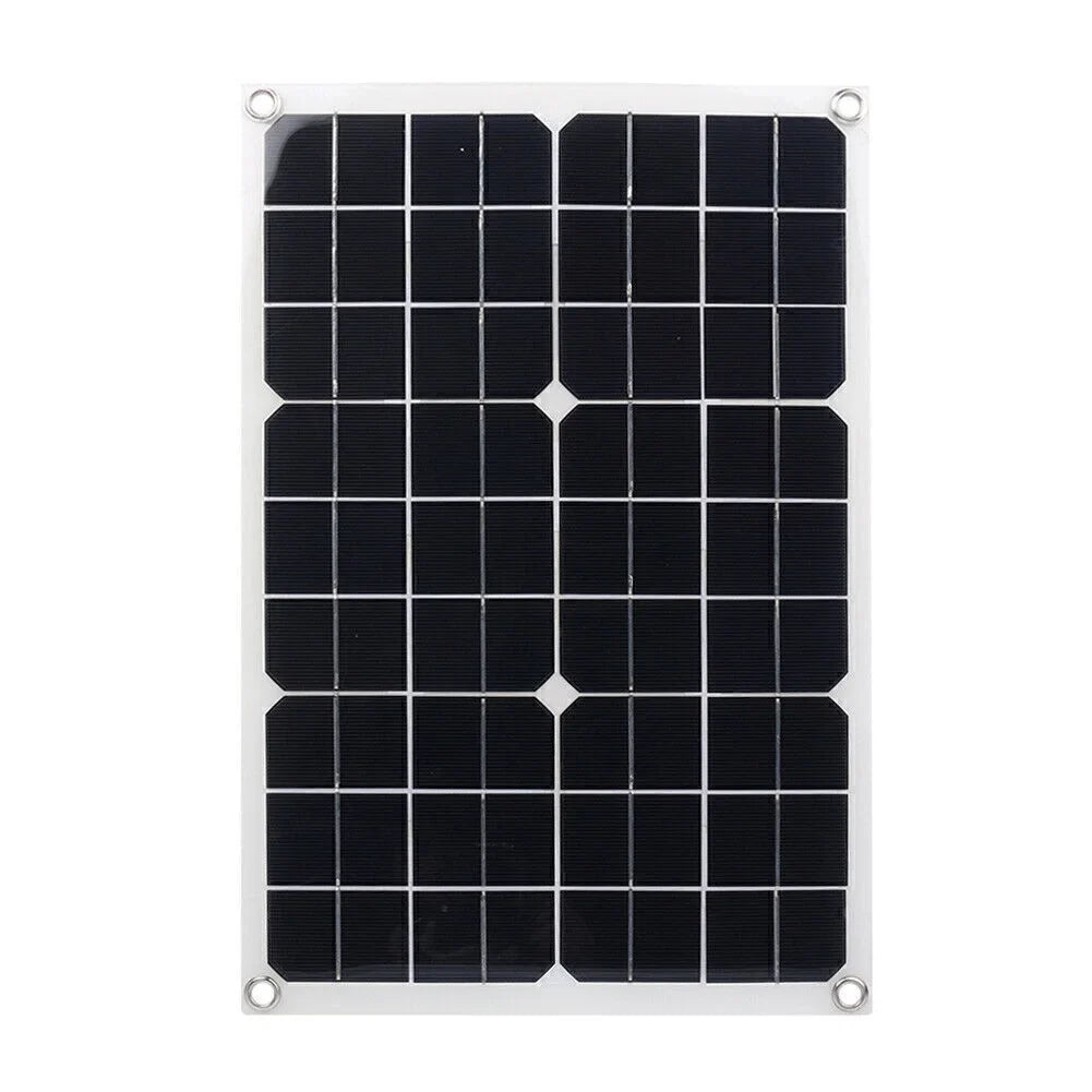 ligaofeng Multifunctional Ultra-thin 20W Monocrystalline Solar Panel Power Unit Charger with USB Output Ports Waterproof Portable