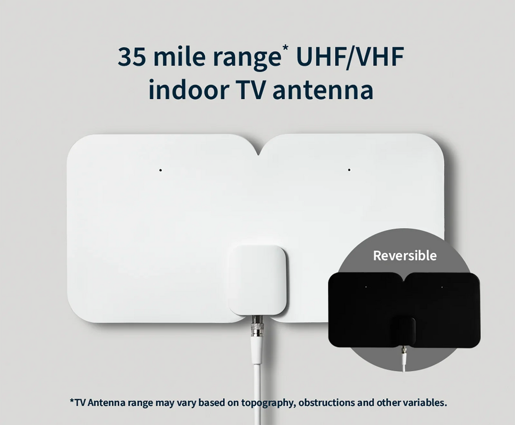 New Tablo 4th Gen 2-Tuner - 128GB Over-The-Air [OTA] Digital Video Recorder [DVR] with 35-mile TV Antenna TF128B-AN-01-CN