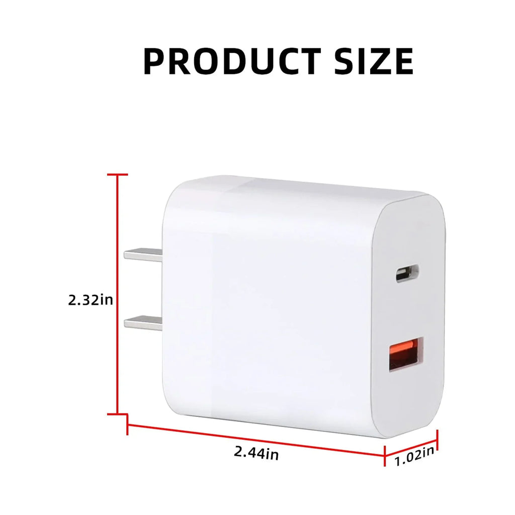 30W USB Charger with Type-C Cable -Port Charging for DJI Mini 2/Mini 3 Pro Charging Parts