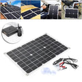 ligaofeng Multifunctional Ultra-thin 20W Monocrystalline Solar Panel Power Unit Charger with USB Output Ports Waterproof Portable