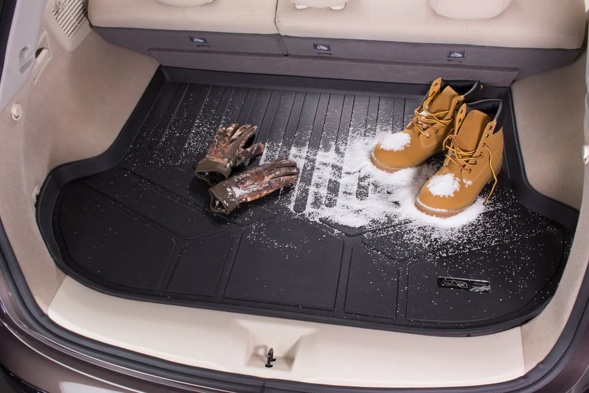 SMARTLINER All Weather Custom Fit Cargo Trunk Liner Floor Mat Black Compatible With 2007-2014 Ford Edge / 2011-2015 Lincoln MKX