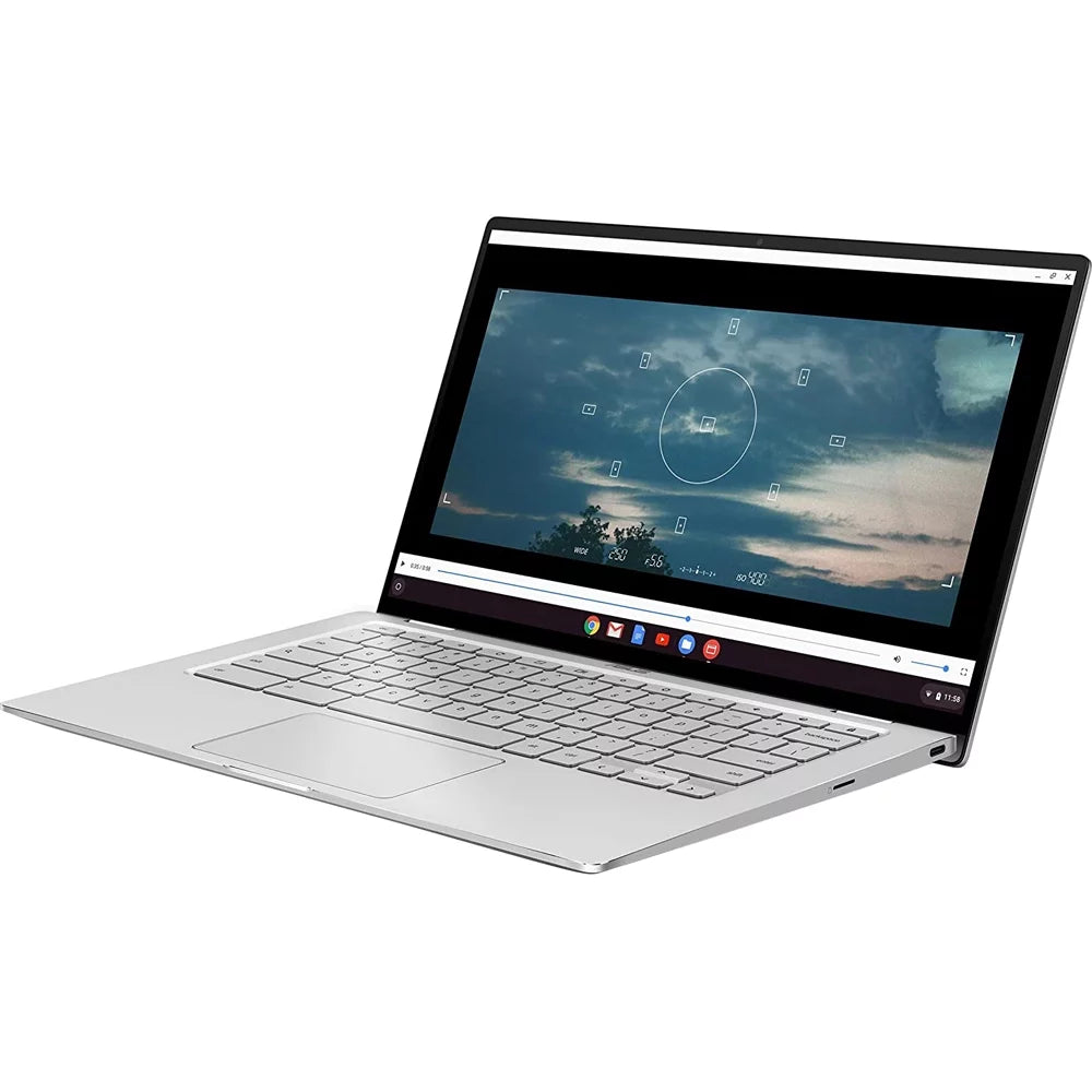 ASUS Chromebook Flip C434 2-In-1 , 14" Full HD Display 4-Way NanoEdge, Heart M3-8100Y Processor, 4GB Memory 64GB eMMC Storage, All-Metal Body, Backlit KB, Chrome OS, Silver - (Open Box)