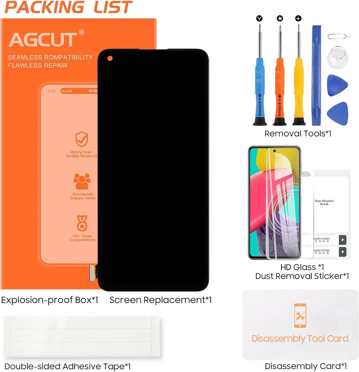 OLED for Oneplus 8T 8T+ 5G Display Replacement LCD Display KB2001 KB2000 KB2003 KB2005 Monitor Touch Digitizer Assembly Repair Part (Support Fingerprint)