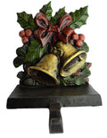Lulu Decor, Cast Iron Christmas Stocking Holder, Strong and Durable Hook, Designed, Measures 7 X 5.5 inches, Weighs 3.5 lbs, Perfect (Bell)