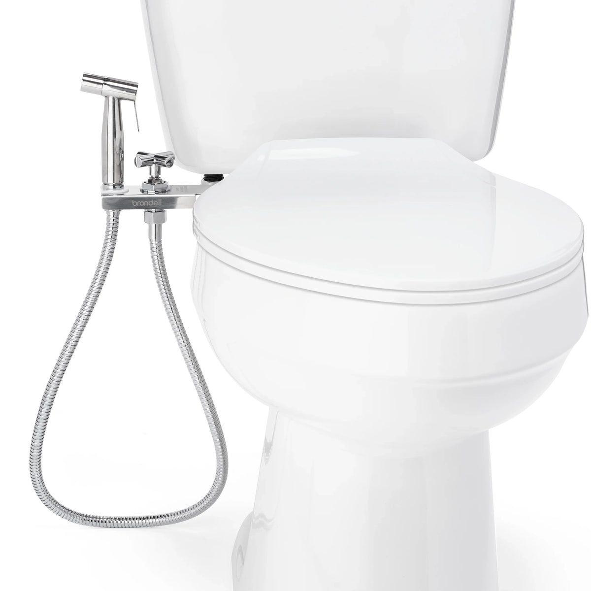 Brondell CleanSpa Luxury Hand-Held Bidet Sprayer and Holster with Integrated Shut off, Stainless Steel